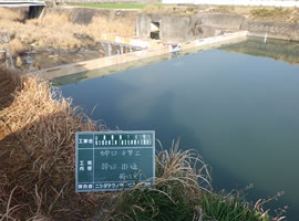 締切・水替え作業